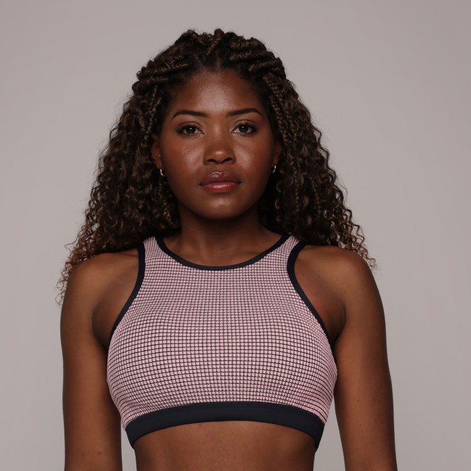 TOP TORINO JACQUARD CONFORT TWEED ROSÊ