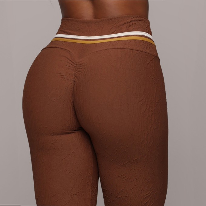 LEGGING EMPINA BUMBUM JACQUARD DUNAS COFFEE
