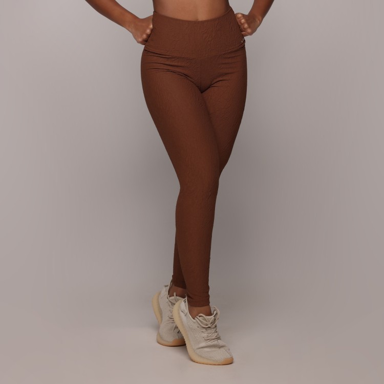 LEGGING HEART JACQUARD DUNAS COFFEE