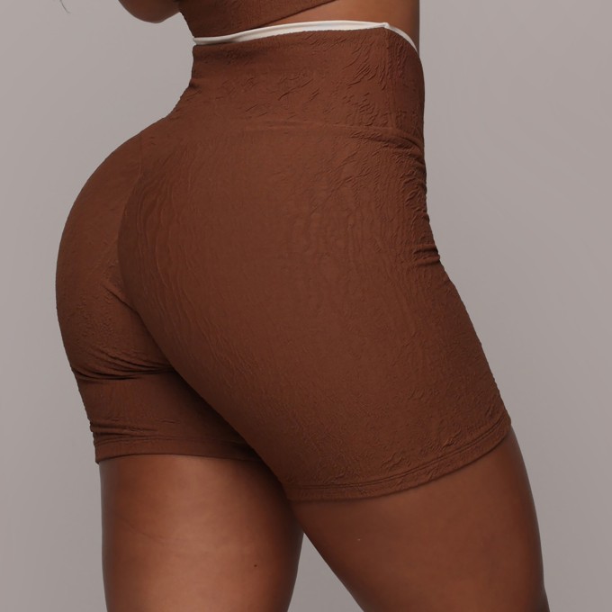 SHORT SENSE BICOLOR JACQUARD DUNAS COFFEE