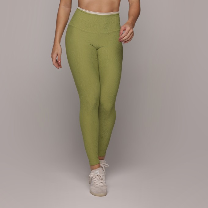 LEGGING HEART JACQUARD DUNAS OLIVA