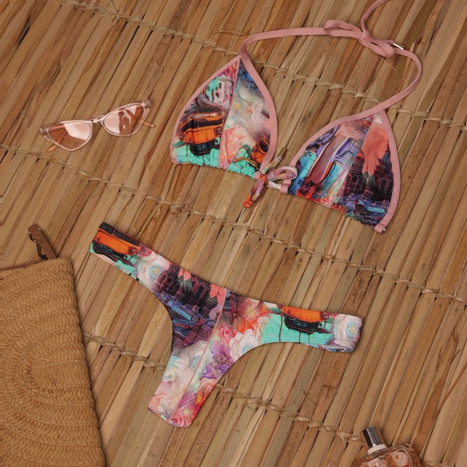 BIQUÍNI CORTININHA TROPICAL BEACH