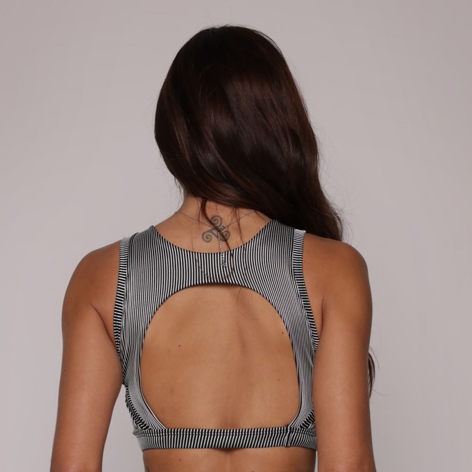 TOP VERSALES JACQUARD LINES BRANCO