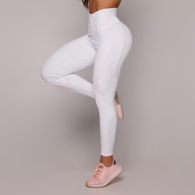 LEGGING HOPE JACQUARD NATURE BRANCO