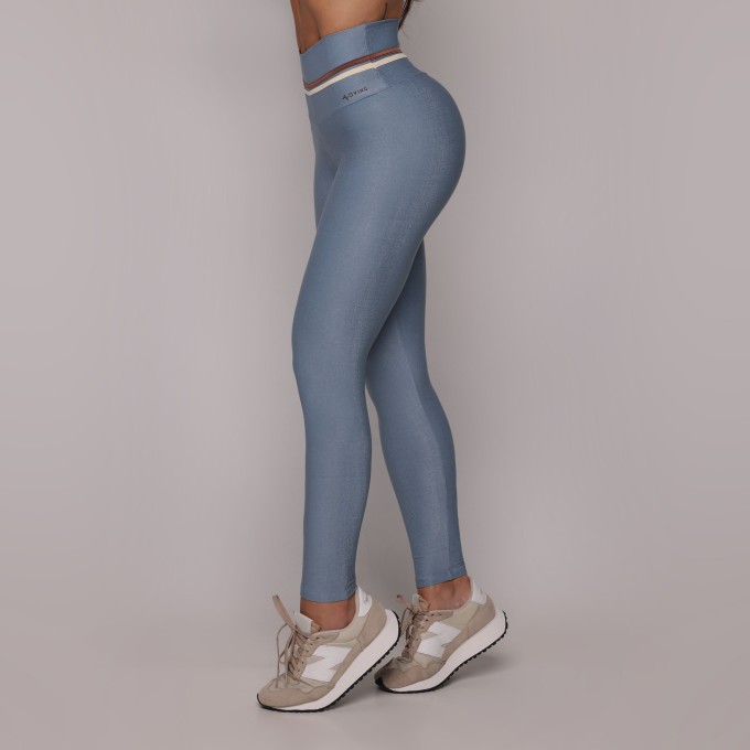 LEGGING EMPINA BUMBUM GLOSSY AZUL ATLÂNTICO