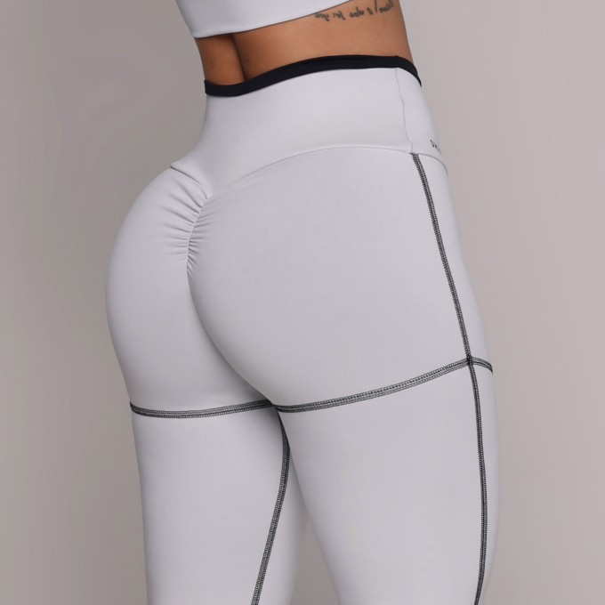 LEGGING PUMP EMPINA BUMBUM BLACKOUT BRANCO