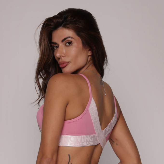 TOP MILANO ROSA SECO COM ELÁSTICO BLUSH
