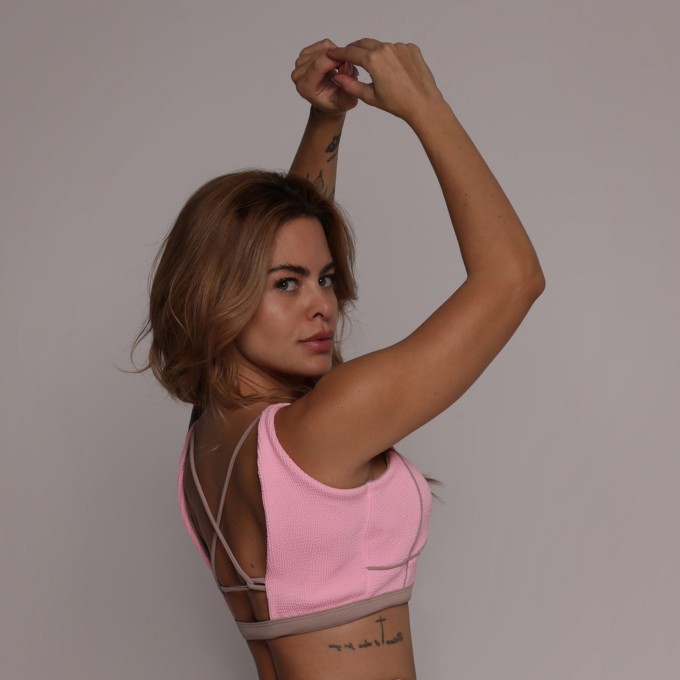 TOP CAPADÓCIA JACQUARD CONFORT ROSA CHICLETE