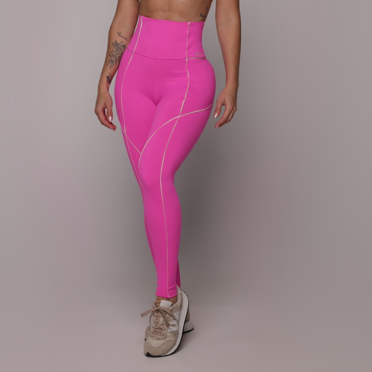 LEGGING HARMONY EMPINA BUMBUM ROSA NEON