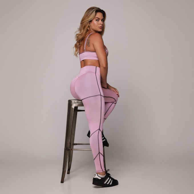 LEGGING PUMP EMPINA BUMBUM BLACKOUT GLOSS IOGURTE