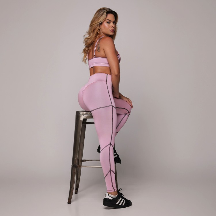 LEGGING PUMP EMPINA BUMBUM BLACKOUT GLOSS IOGURTE