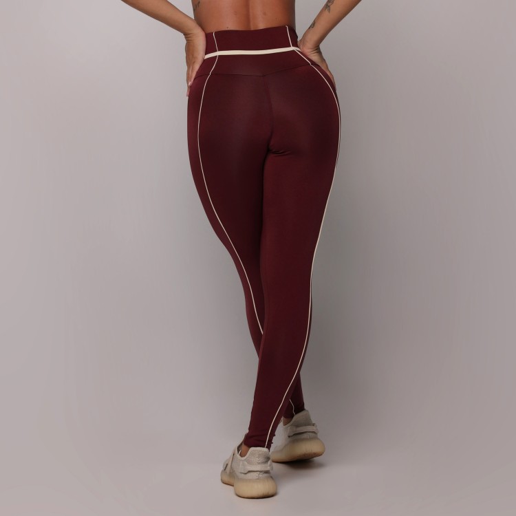LEGGING QUEENS BLACKOUT GLOSS BORDÔ