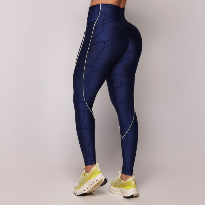 LEGGING HOPE JACQUARD ROOT MARINHO