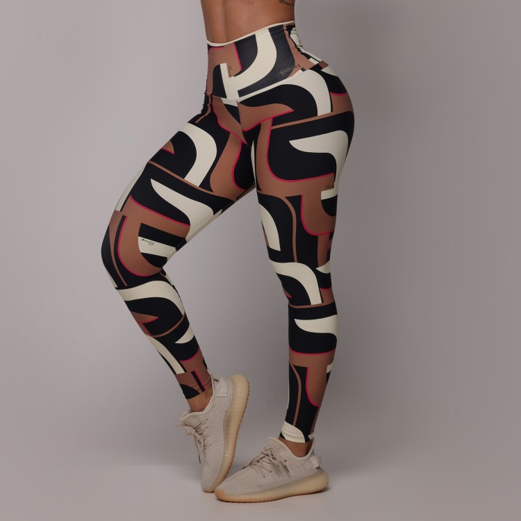 LEGGING HEART BICOLOR CURVE EXCLUSIVA