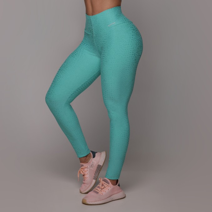 LEGGING SHAPE JACQUARD SNAKE MENTA