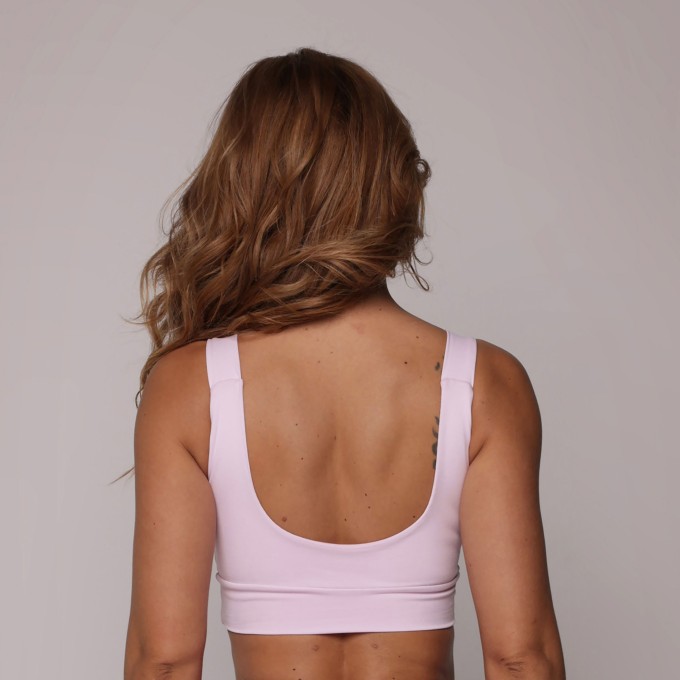 TOP FAIXA ROSA CHÁ
