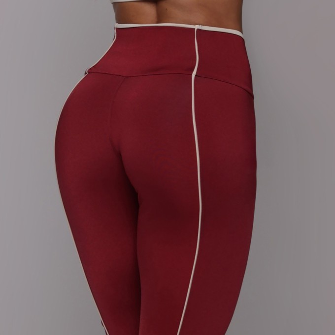 LEGGING SHAPE BICOLOR BLACKOUT GLOSS CEREJA