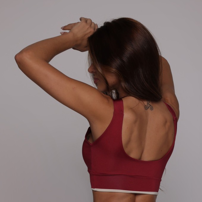 TOP FAIXA BLACKOUT GLOSS CEREJA