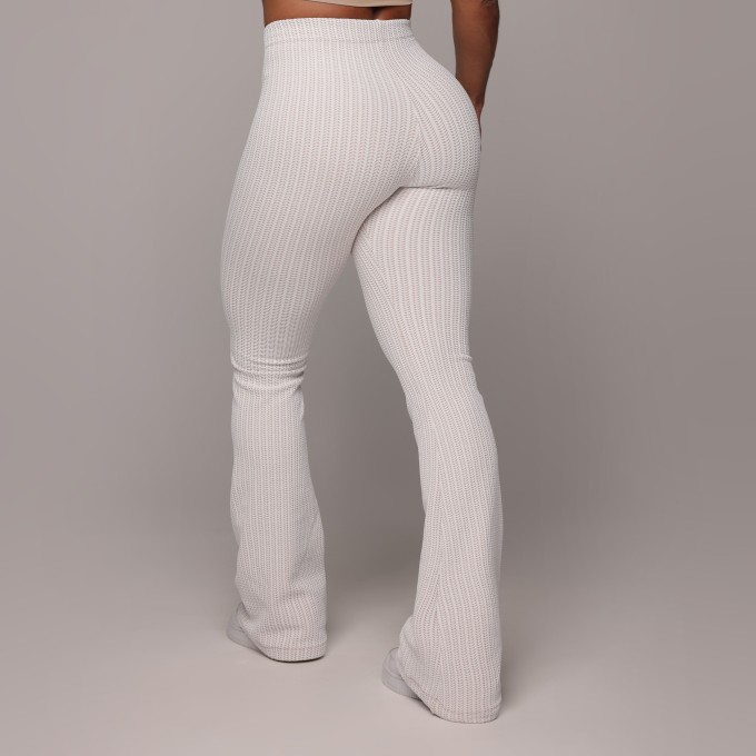 CALÇA FLARE JACQUARD WEAVE