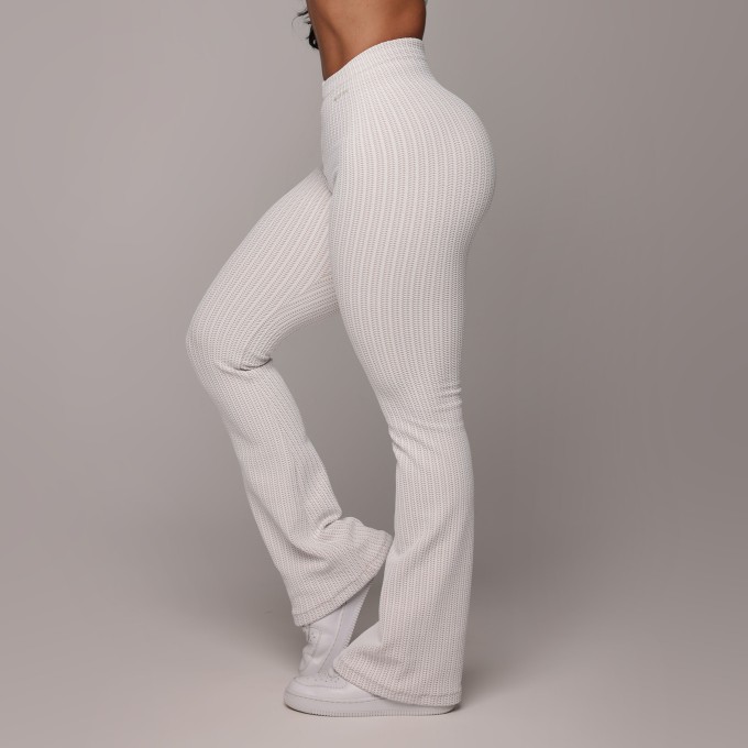 CALÇA FLARE JACQUARD WEAVE