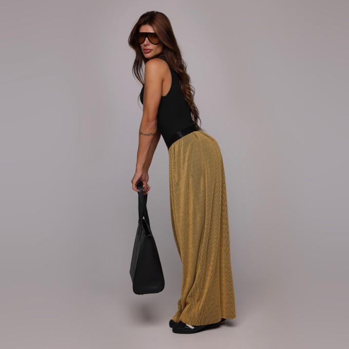 CALÇA PANTALONA JACQUARD TWEED SUN