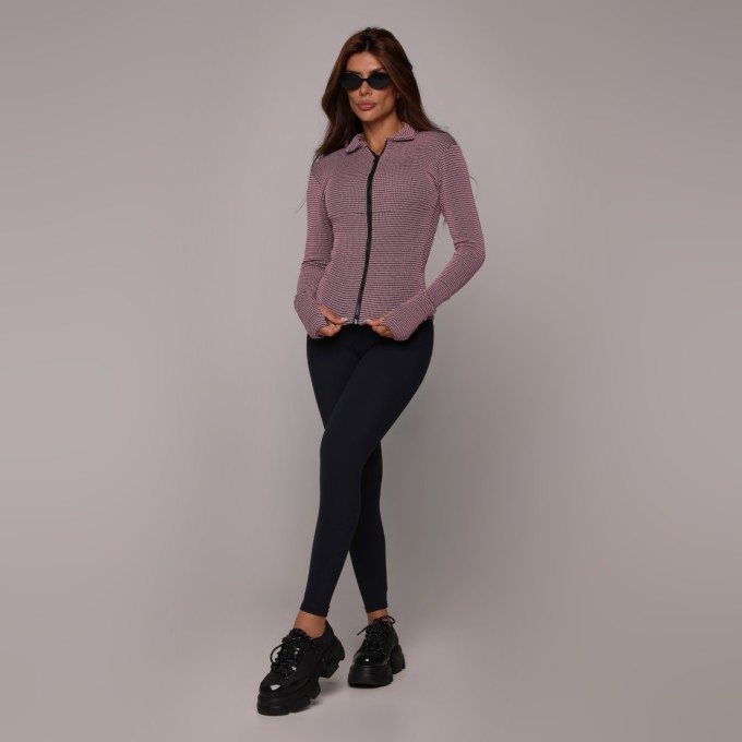 CASACO SLIM JACQUARD TWEED ROSE