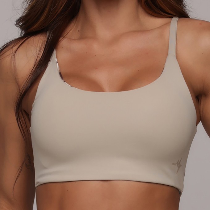TOP ESSENTIAL DUPLA-FACE CINZA IVORY