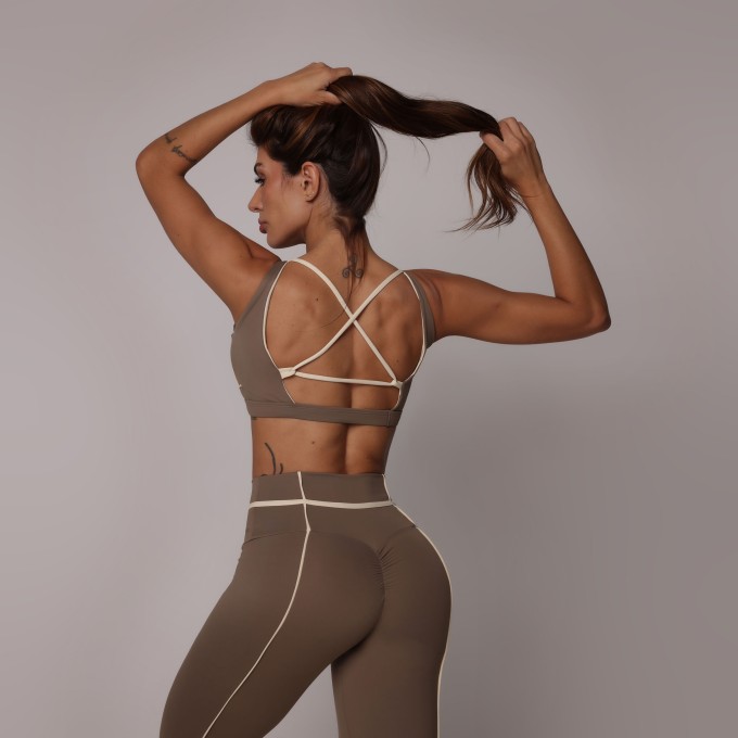 LEGGING QUEENS EMPINA BUMBUM CASTANHO