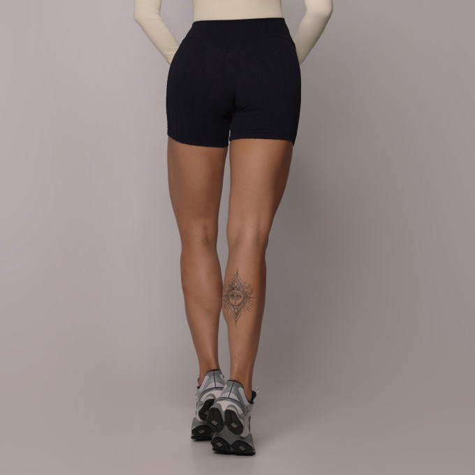 SHORT HEART JACQUARD BRAID PRETO