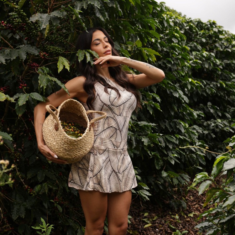 VESTIDO GOTA COFFEA EXCLUSIVO