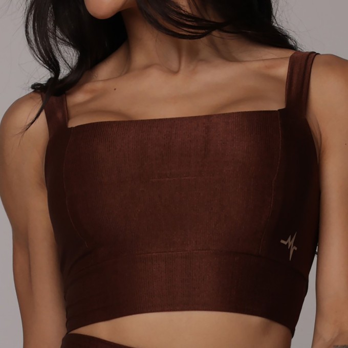 TOP ÍRIS GLOSSY COFFEE