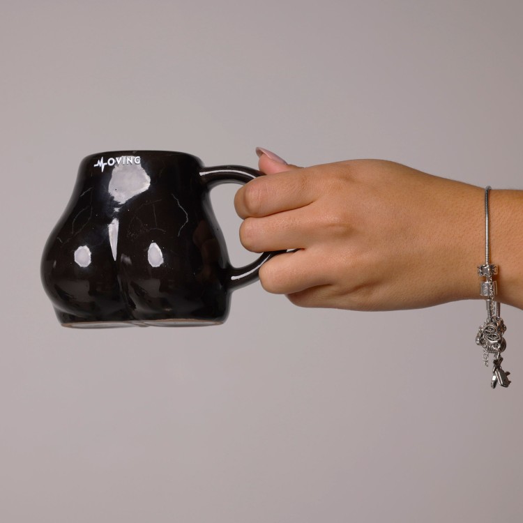 CANECA PUMP PRETA CERÂMICA