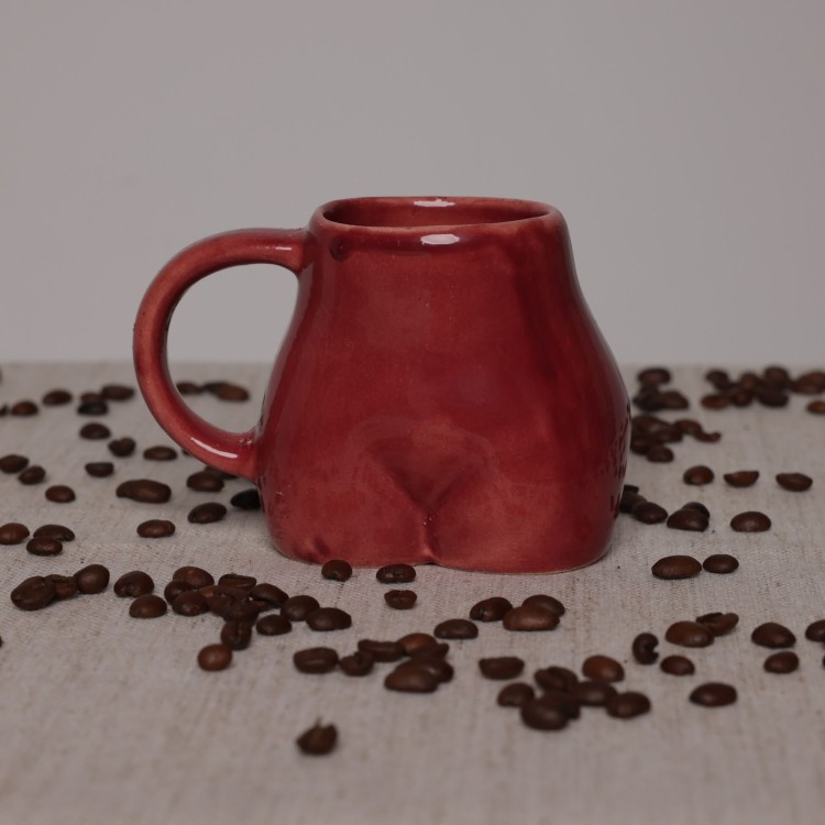 CANECA PUMP ROSÊ CERÂMICA