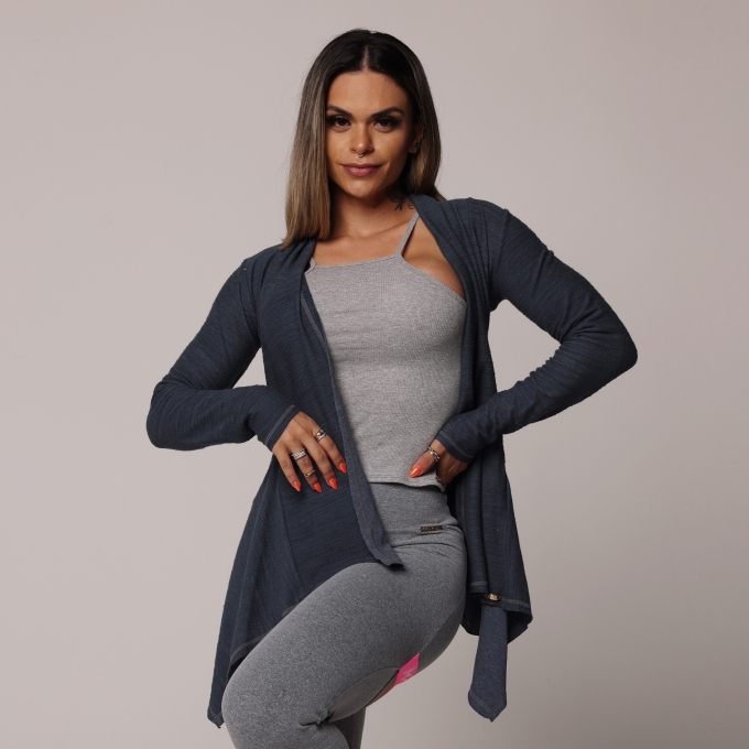 Cardigan de Moletom Raf Blue