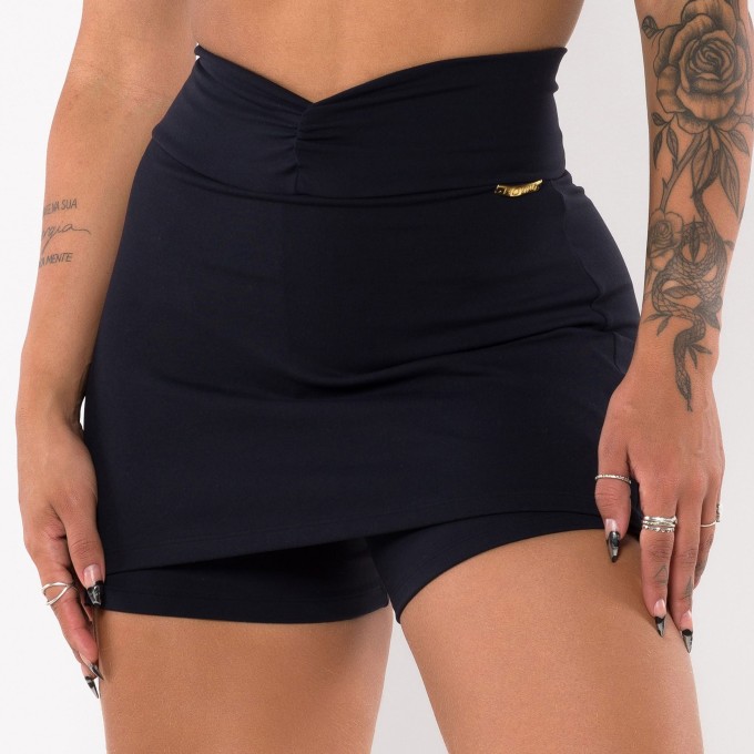 SHORT-SAIA FUNNY PRETO